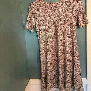 Cheetah women’s t-shirt dress - size small - like new - shirt sleeve - Aline